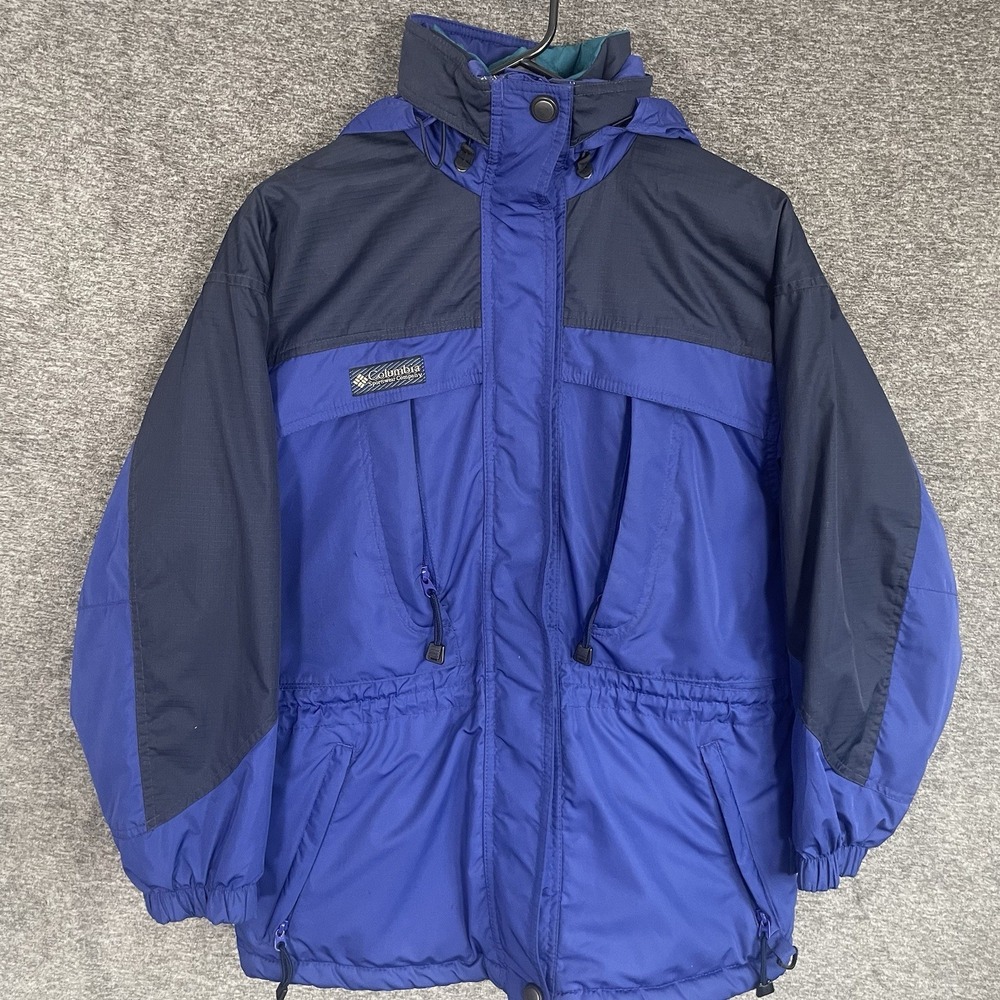Columbia 3 in 1 Parka Womens Small VTG Quilted Puffer Jacket Windbreaker